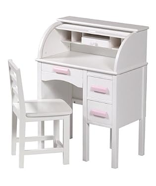 Guidecraft Junior Roll Top Desk - White