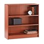 HON 1890 Series Bookcase, 3 Shelves, 36w x 11-1/2d x 36-1/8h, Henna Cherry