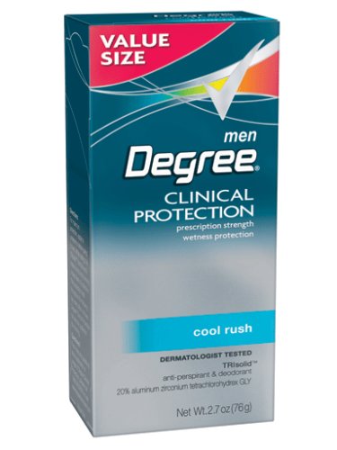 Degree Male Clinical Protection Anti-perspirant & Deodorant, Cool Rush, 2.7-Ounce Packages (Pack of 2)