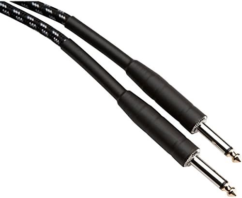 Musician's Gear Tweed 1/4" Straight Instrument Cable Black 20 Foot