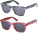 1980's Wayfarer Style Dollar Signs and Bills Fashion Sunglasses with Full Tinted Lens - New !