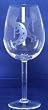 Individually Hand Etched Kokopelli White Wine Glass 9" Set / 4