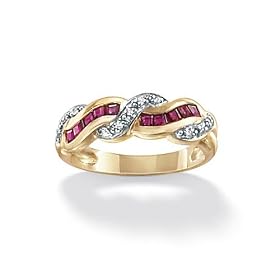 Ruby/Diamond Accent Ring