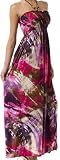 Art Canvas Color Splash Graphic Print Beaded Halter Smocked Bodice Maxi / Long Dress ( Free Shipping! )