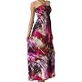 Art Canvas Color Splash Graphic Print Beaded Halter Smocked Bodice Maxi / Long Dress ( Free Shipping! )