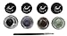 4 Starry Long Lasting Waterproof Eyeliner Gel Black Asphalt, Brown, Violet and Iguana Green