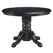 Black Pedestal Dining Table