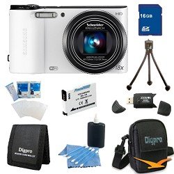 Samsung 16 GB Bundle WB150F 14 MP 18X Wi-Fi Digital Camera - White
