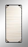 Lattenrost 90×200, Lattenrahmen mit stabilem Stahlrahmen und 28 Holzlatten
