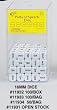 16mm d6 Round Cornered Opaque Parts Of Speech Dice