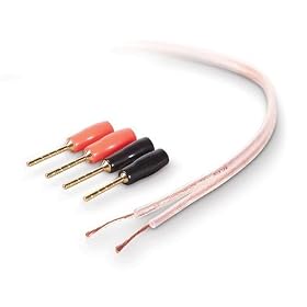 Belkin PureAV 16-Gauge Speaker Cable & Pins 15m