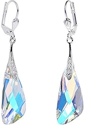 Body Candy Handcrafted Silver Plated Crystal Inspire Dangle Earrings Created with Swarovski Crystals
