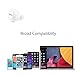 [Newest Version 4.0] Tronfy iWork Mini Wireless Bluetooth Earpiece Headphone with Mic in Ear Small Headset Hands Free Earbud Long Battery Life Earphone for Apple iPhone Andriod Smartphones- White