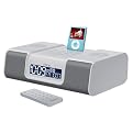 iHome Dual Alarm Clock Radio for iPod - Silver (iP9SR)