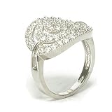 Women's Sterling Silver CZ Circle of Love Ring