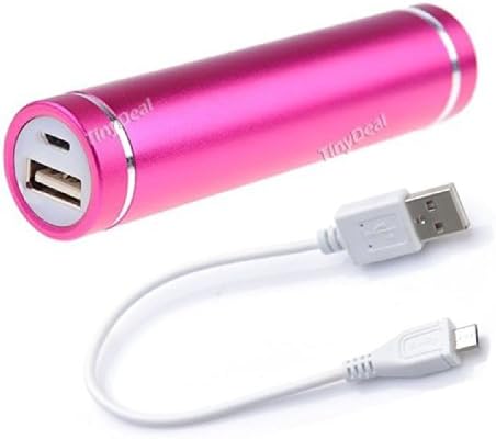 Mobix 2nd Gen Mini 2600mAh Lipstick-Sized Portable Charger External Battery Power Bank for iPhone, Samsung, HTC and More (Rose)