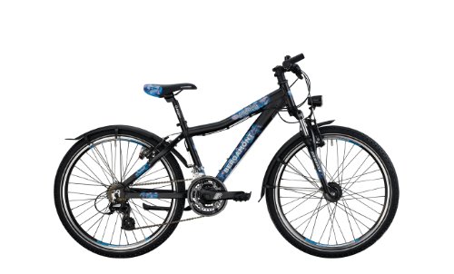 Bergamont Bergamonster 24" Kinderrad 21 Gang 2013 schwarz/petrol/cyan/lila Gr. 3