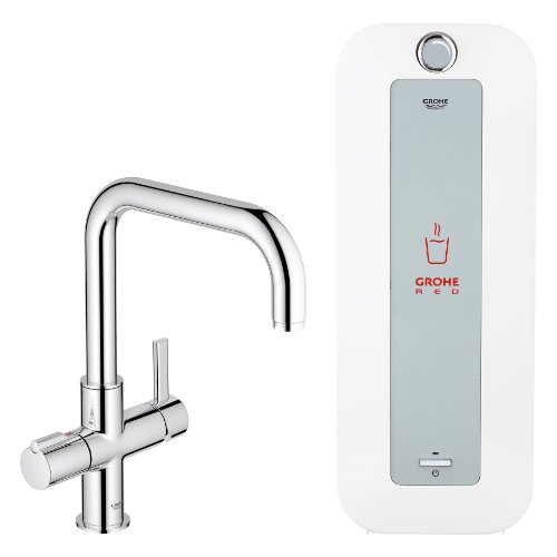 Grohe 30156000 Kochendes Wasser sofort Red Duo Armatur und Kombi-Boiler 8 L, chrom