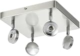 Trio 828830407 Deckenleuchte Nickel matt