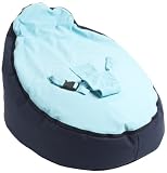 Doomoo Seat SJ SN1 - multifunktionaler Sitzsack, Farbe hellblau / dunkelblau (navy / sea blue)