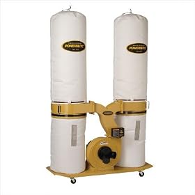 Powermatic 1791075BK Model PM1900 3 HP 1-Phase Dust Collector with Bag Filter Kit