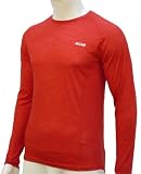 EDZ Merino Base layer 165g Long Sleeve Crew Mens Red