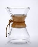 Chemex Six Cup Handblown Glass Coffee Maker - 6 Cup Coffee Maker