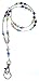 SUPER SLIM Multi Fashion Women's Beaded Lanyard with break away magnetic clasp 34 inches