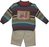 B T Kids Fall/Winter Boys 3 pc Truck Sweater Pants Set