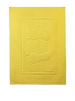 Flor De Algodón Alfombra de Baño 850 gr Amarillo 70x50 cm