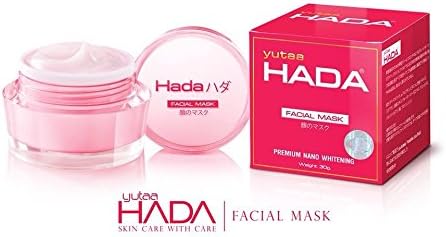 Yutaa Hada Facial Mask Nano Whitening, 1.05 Oz