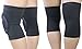 Ueasy Knee pad Breathable Knee Support Crashproof Antislip Leg Knee Sleeve Protective Pad One Pair (Black)