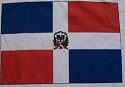 DOMINICAN REPUBLIC FLAG - White T-shirt