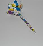 Duct Tape Rose Pen - Splattered Paint Pattern Duct Tape - Flower Pen - Unique Writing Utensil