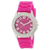 XOXO Womens XO3273 Fuchsia Dial Crystal Bezel 
