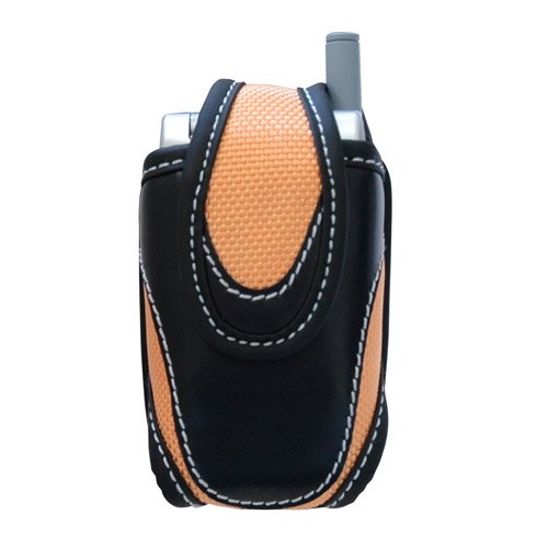 Siemens C56 Premium Quality Cell Phone Pouch Case - Includes TWO Bonus Charm Holders - Image Accessories Brand