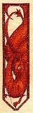 Red Dragon Bookmark - Cross Stitch Pattern