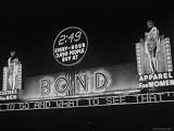 All Lit Up Sign Gets Test Run Photographic Poster Print by Martha Holmes, 40x30