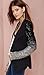 Enlishop Women Fashion Long Sleeve Sequin Leather Blazer Jacket Business