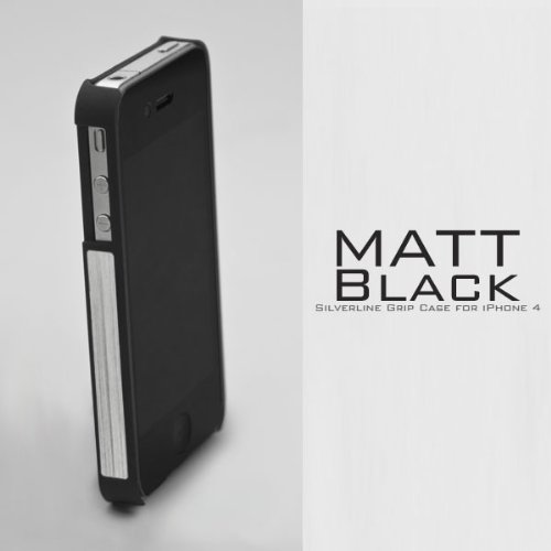Silver Line Grip Case for iPhone 4 - Black