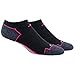 adidas Women's Climacool No Show Socks (2 Pack), One Size, Black/Shock Pink/Light Onix/Black-Onix Marl
