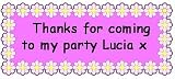 12 Personalised Mauve Flower Party Bag Tattoo Transfers