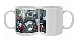 Police Harley Davidson motorbike, New York City, New York, United States of Photo Mugs