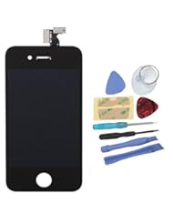 Wireless: Mimi? Touchscreen Replacement for Black Apple iPhone 4 CDMA Verizon Sprint Model A1349 Touch Screen Digitizer and LCD Display Assembly + Tool Kit - Mimi?