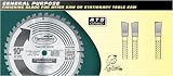 TimberLine 250-600 Finishing Blades For Miter or Stationary Table Saw - 10 Diameter; 60 Teeth