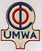 Vintage UMWA CIO United Mineworkers of America License Plate Attachment