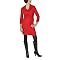Moody Mama Maternity Cowl Neck Dress - Red