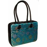 Turquoise Brocade 18 Pc Bag