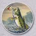 Bass Fishing Auto Coaster, Single Coaster for Your Car