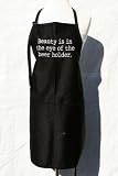 Black Embroidered Deluxe Apron Beauty is in the eye of the beer holder